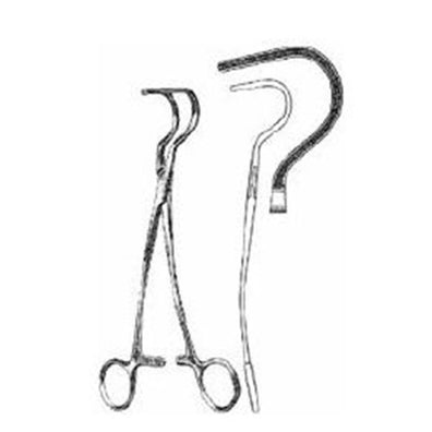 Clamp Vascular Wylie 9" 3.3x2.5cm Deep Jaw Stainless Steel Ea